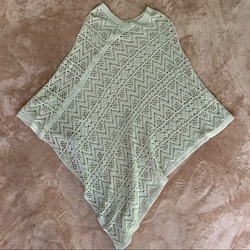 Tan Knit Poncho